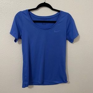 Blue Nike workout top